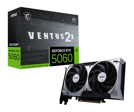MSI GeForce RTX 5060 8G VENTUS 2X OC  - Carte graphique MSI - 0