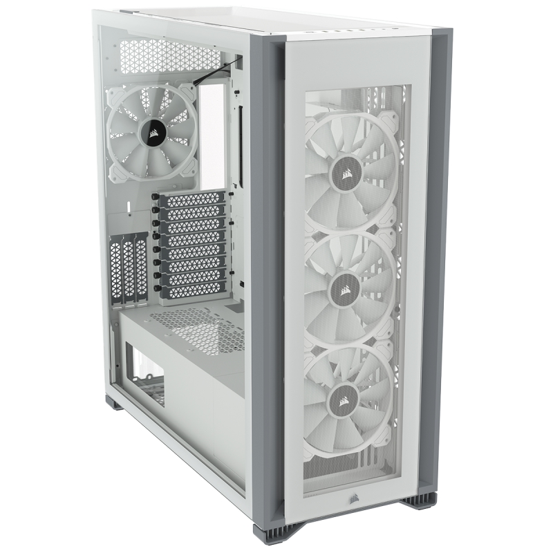 iCUE 7000X RGB TG Blanc + RM1000x Shift W Gold - grosbill.com - 2