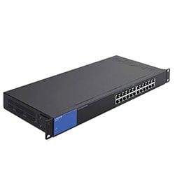 Linksys Commutateur Gigabit 24 ports (LGS124) - 24 (ports)/10/100/1000/Sans POE/Non manageable