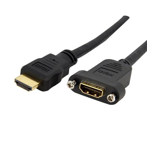 StarTech 3 ft HDMI Cable for Panel Mount - F/M