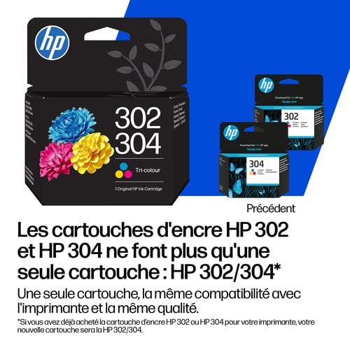 HP HP/InkHP 302XL/304XL BK Original Ink Crt - Achat / Vente Consommable imprimante sur grosbill.com - 1