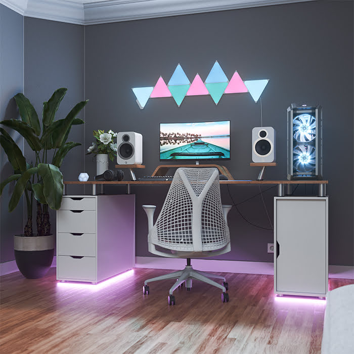 Nanoleaf Shapes Triangles Starter Kit - 9 Pièces (NL47-0002TW-9PK) - Achat / Vente Objet connecté / Domotique sur grosbill.com - 6