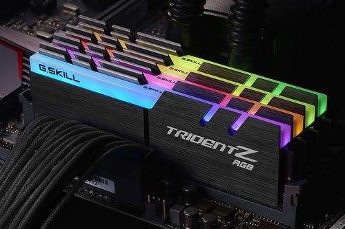 G.Skill Trident Z RGB, DDR4-3200, CL16 - 32 GB Quad-Kit, schwarz - Achat / Vente sur grosbill.com - 1