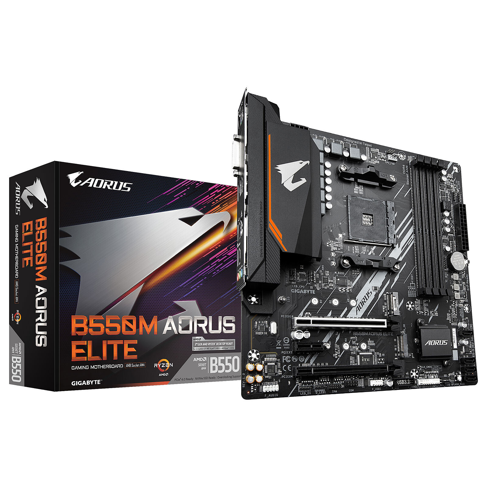 Gigabyte B550M AORUS ELITE - B550/AM4/DDR4/mATX