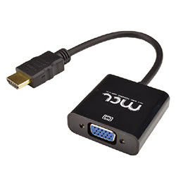 image produit MCL Samar Adapt. HDMI Male/VGA Femelle (HD15) + audio Grosbill