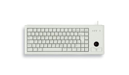 G84-4400 TRACKBALL KEYBOARD Clavier filaire miniature, trackball, PS2, gris clair, AZERTY - FR - Achat / Vente sur grosbill.com - 3