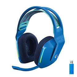 Grosbill Micro-casque Logitech G733 LightSpeed RGB - Bleu/Sans Fil 