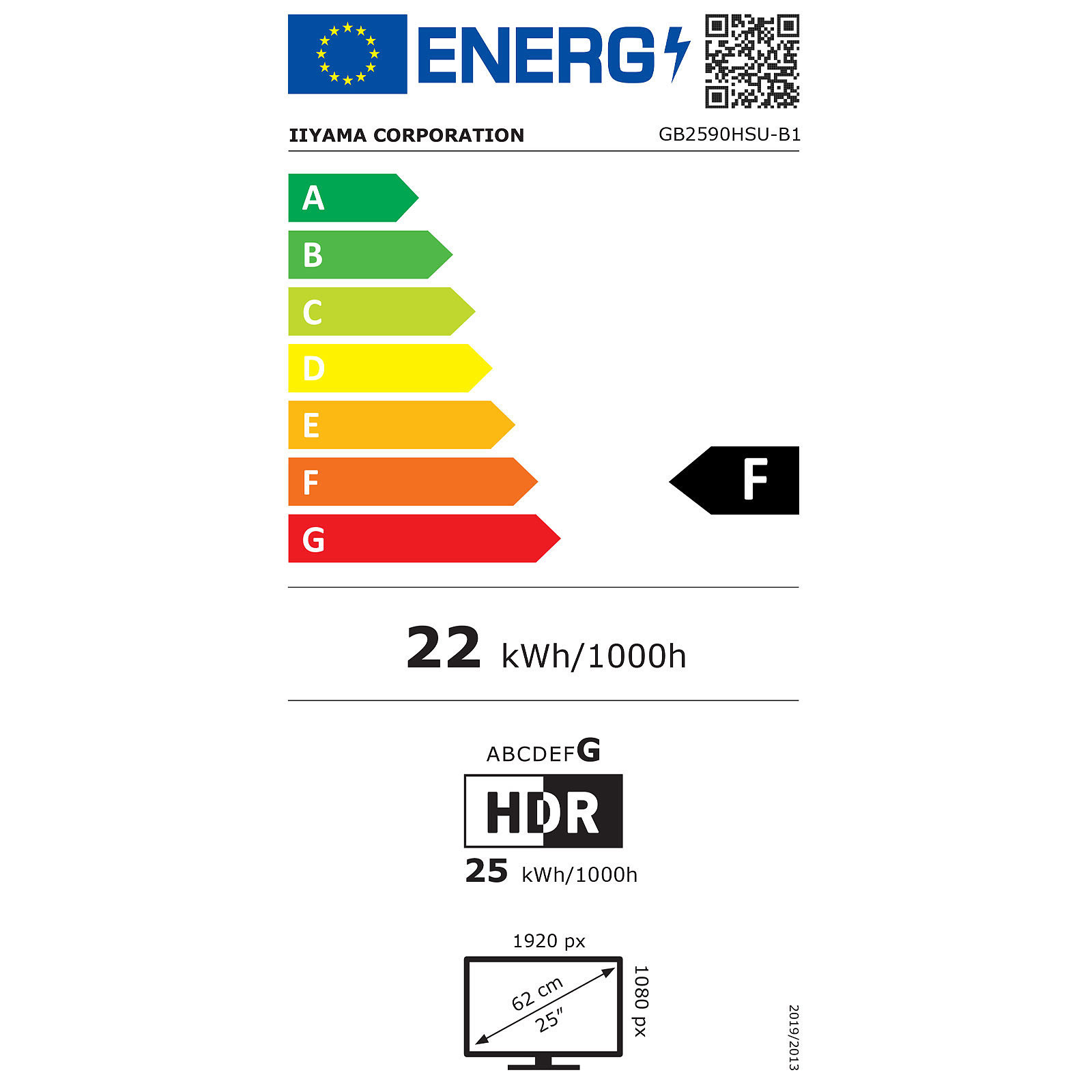 Iiyama 24 pouces  GB2590HSU-B1 - Ecran PC Iiyama - grosbill.com - 1