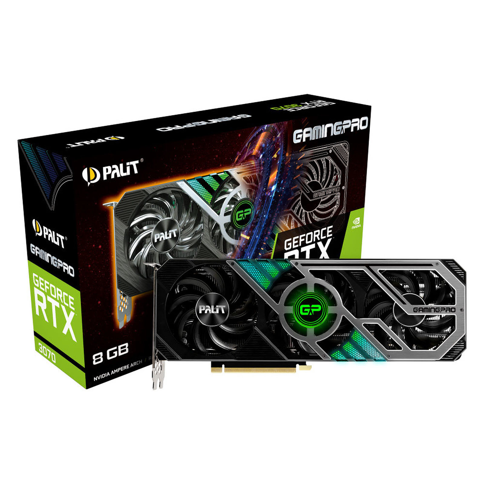 Palit RTX3070 GamingPRO 8G LHR  - Carte graphique Palit - 0