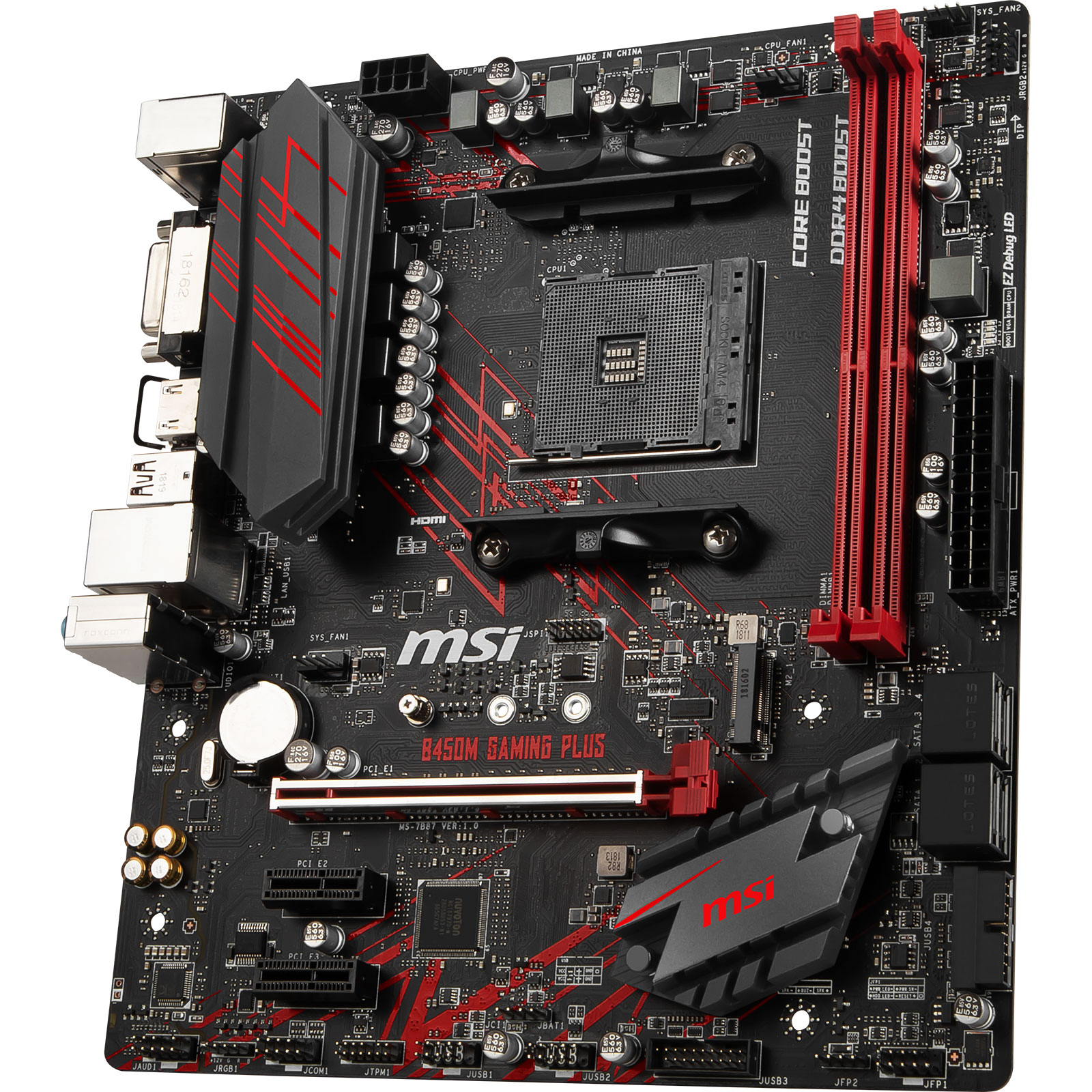 MSI B450M GAMING PLUS Micro-ATX  - Carte mère MSI - grosbill.com - 4