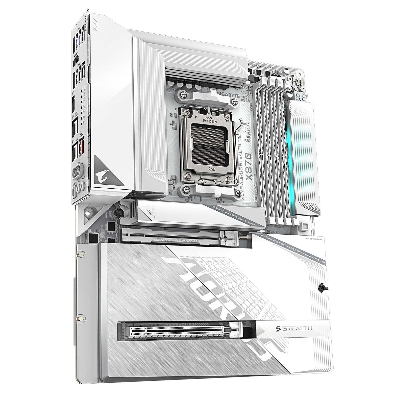 Gigabyte X870 AORUS STEALTH ICE ATX  - Carte mère Gigabyte - 3