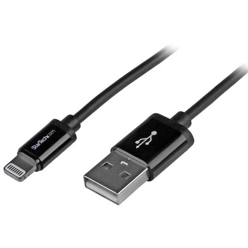 1m Black 8-pin Lightning to USB Cable - Achat / Vente sur grosbill.com - 3