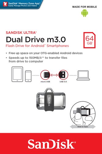 Sandisk 64Go USB3.0/Micro USB - - Clé USB Sandisk - grosbill.com - 3