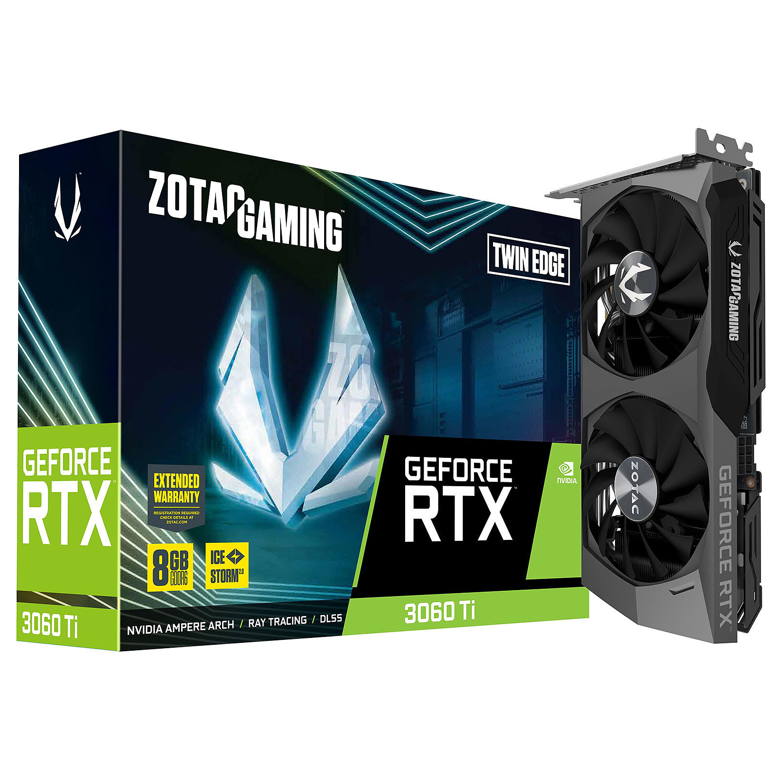 ZOTAC RTX 3060 Ti TWIN EDGE LHR  - Carte graphique ZOTAC - 0