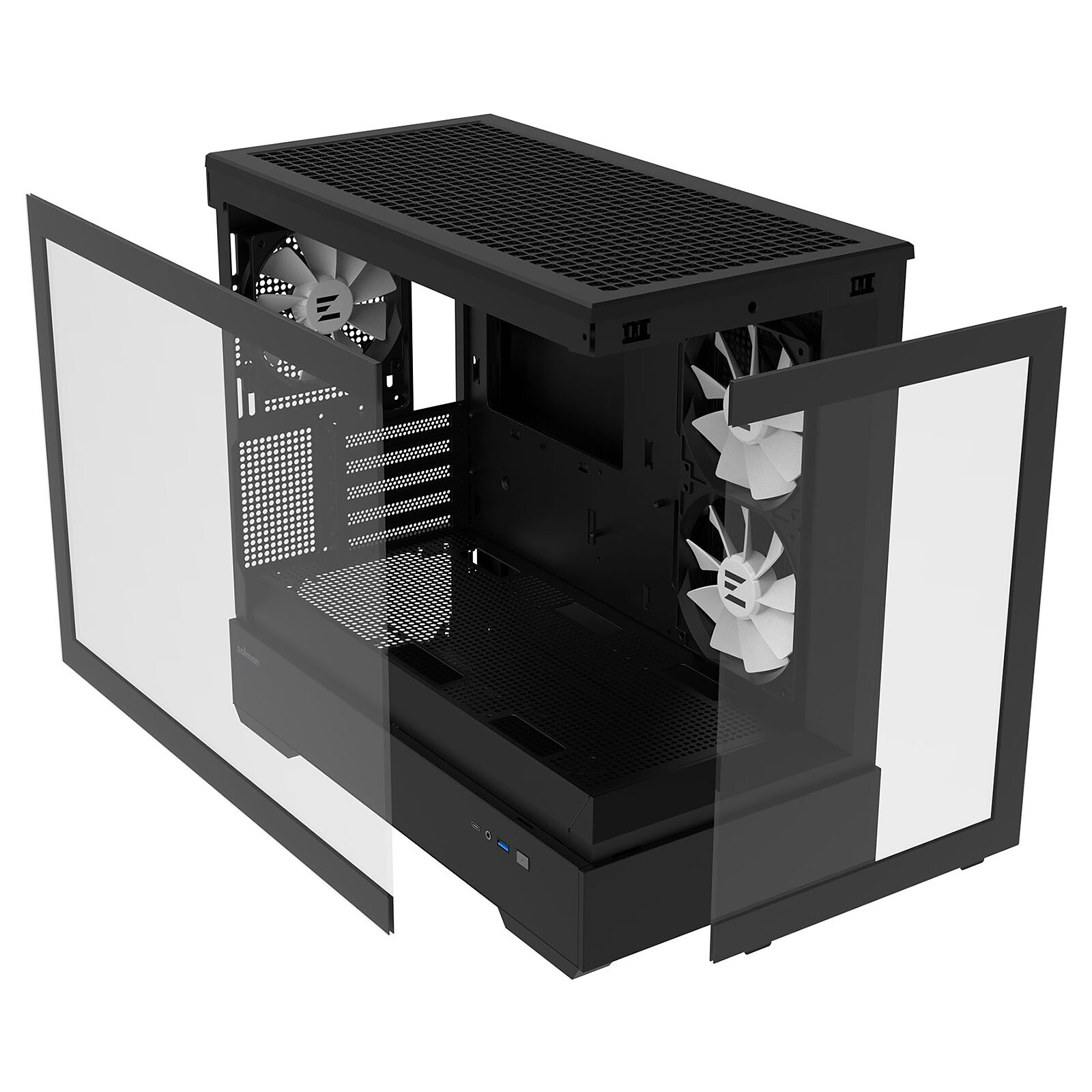 Zalman P30 Black V2 Noir - Boîtier PC Zalman - grosbill.com - 1