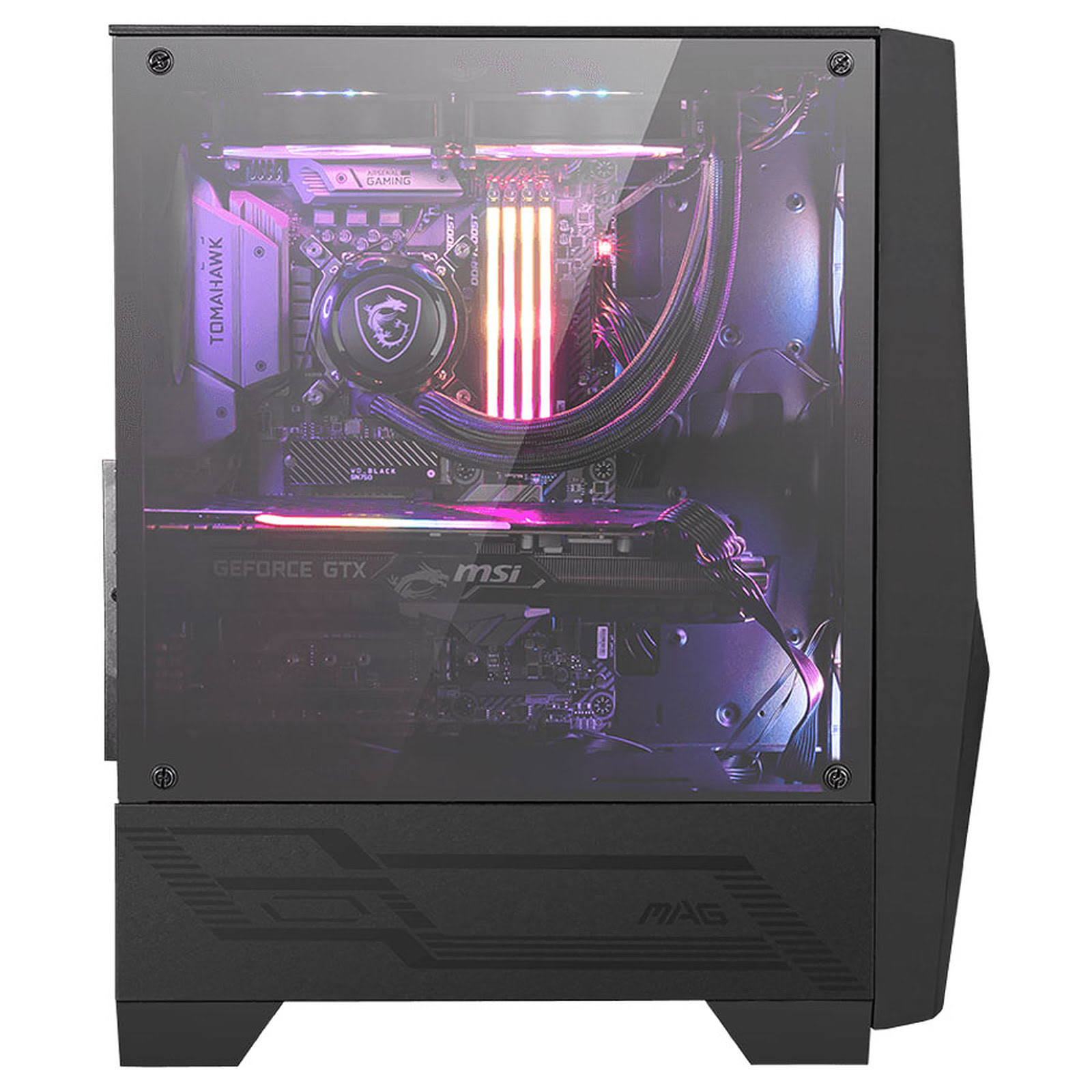 MSI MAG FORGE 100R Noir - Boîtier PC MSI - grosbill.com - 1