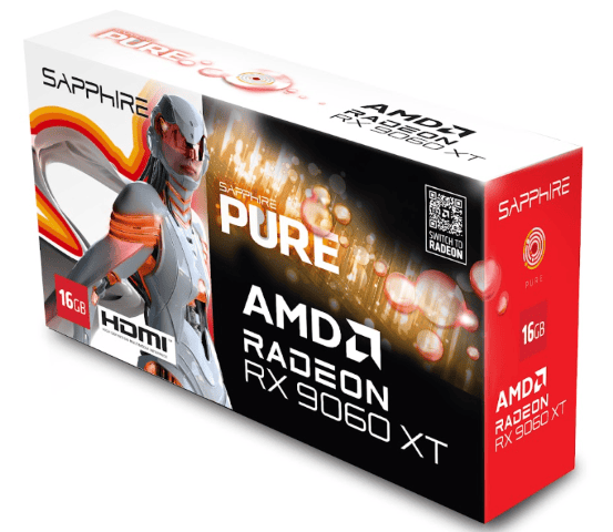 Sapphire Pure Radeon RX 9060 XT GAMING OC 16GB - Carte graphique - 2