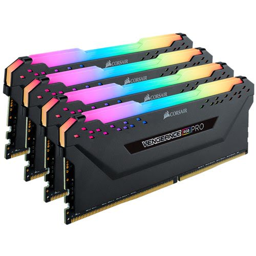 Corsair Vengeance RGB Pro schwarz, DDR4-3600, CL18 - 32 GB Quad-Kit - Achat / Vente sur grosbill.com - 2