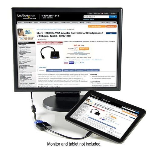 HDMI to VGA Adapter Smartphones/Tablet - Achat / Vente sur grosbill.com - 4