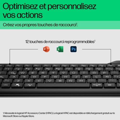 HP 460 Multi-Dev KBD FR - Achat / Vente sur grosbill.com - 17