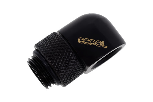 image produit Alphacool Fitting coudé rotatif 90° noir - 14mm Grosbill