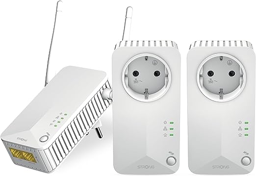 Strong PLWF600TRIFRV2 WIFI (600Mbps) - Pack de 3 - Adaptateur CPL - 0