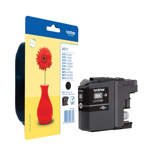 Brother - Noir - LC121BKBP - Achat / Vente Consommable imprimante sur grosbill.com - 0
