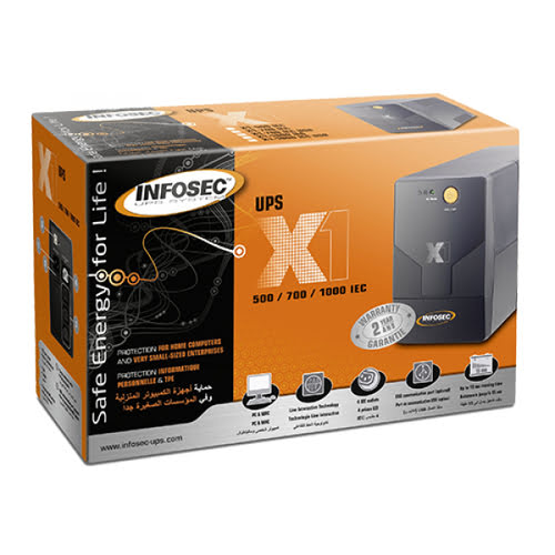 X1-500 - In-Line - Onduleur Infosec - grosbill.com - 2