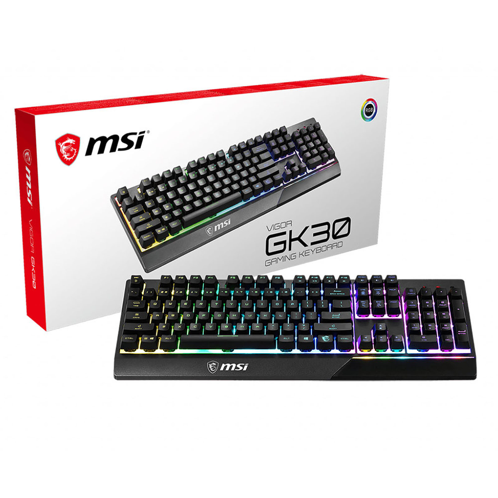 MSI Vigor GK30 - Clavier PC MSI - grosbill.com - 1