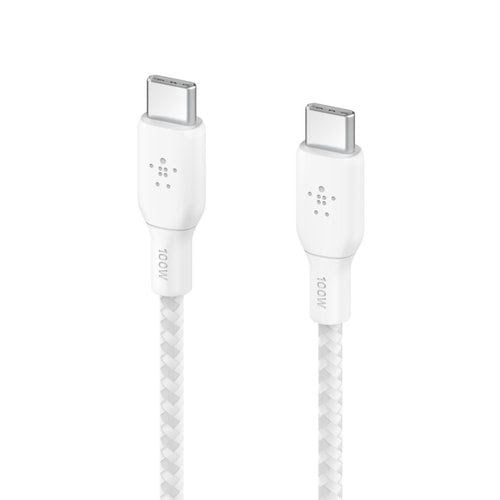 Câble USB-C vers USB-C - 2m - 100W - Blanc# - Connectique PC - 1
