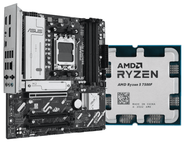 PRIME B840M-A WIFI + Ryzen 5 7500F tray - grosbill.com - 0