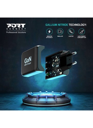 POWER SUPPLY 65 W - TYPE C GaN - EU - Accessoire PC portable Port - 9