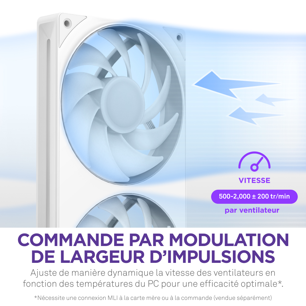 NZXT F420RGB Core Fan (Single Frame) - Ventilateur boîtier NZXT - 10