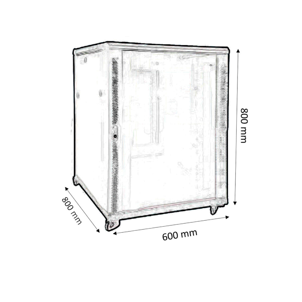 Kimex International Baie de brassage 19" 15U 600x800mm  (112-6815K) - Achat / Vente Réseau divers sur grosbill.com - 1