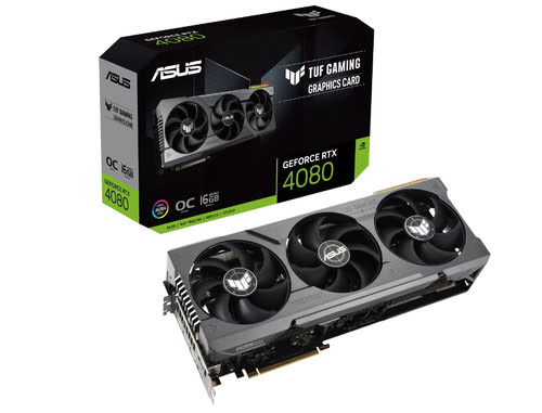 Grosbill Carte graphique Asus TUF RTX 4080 O16G GAMING - RTX4080/16Go/HDMI/DP