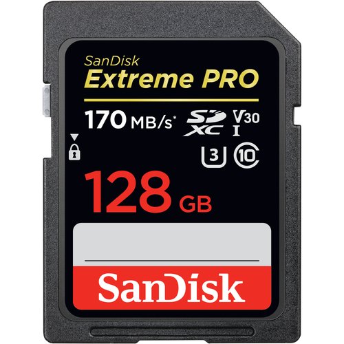 Sandisk Ext Pro SDXC Card 128GB 170MB/s V30 UH