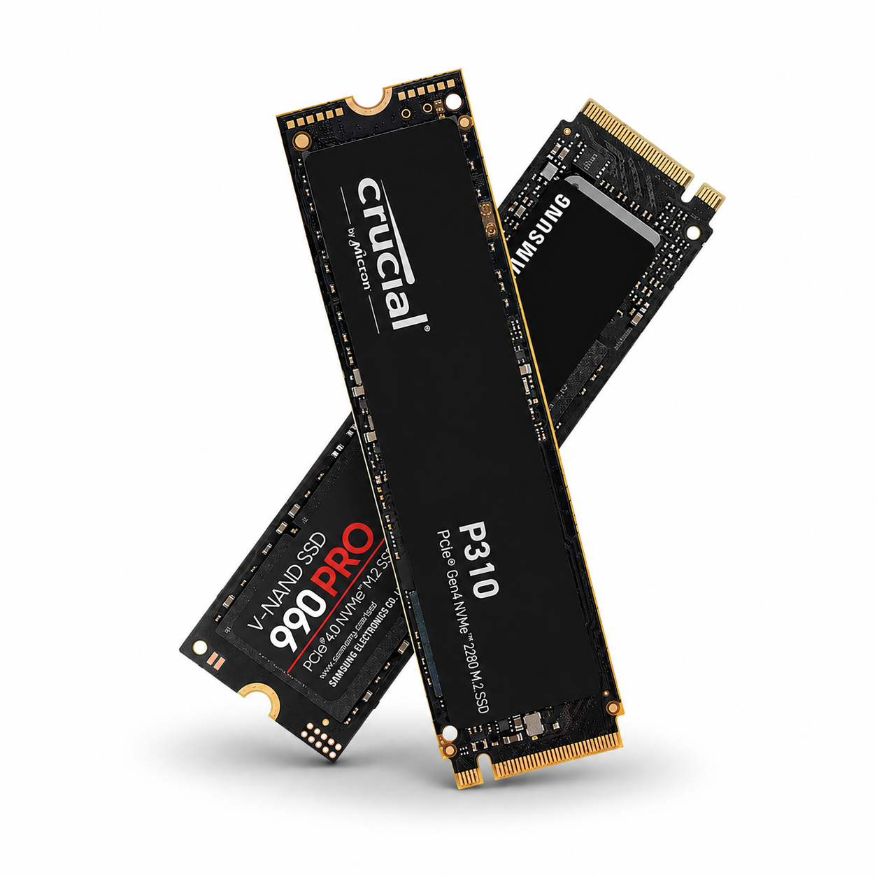 Crucial P310 2To + 990 PRO 1To NVMe M.2  M.2 - Disque SSD Crucial - 0