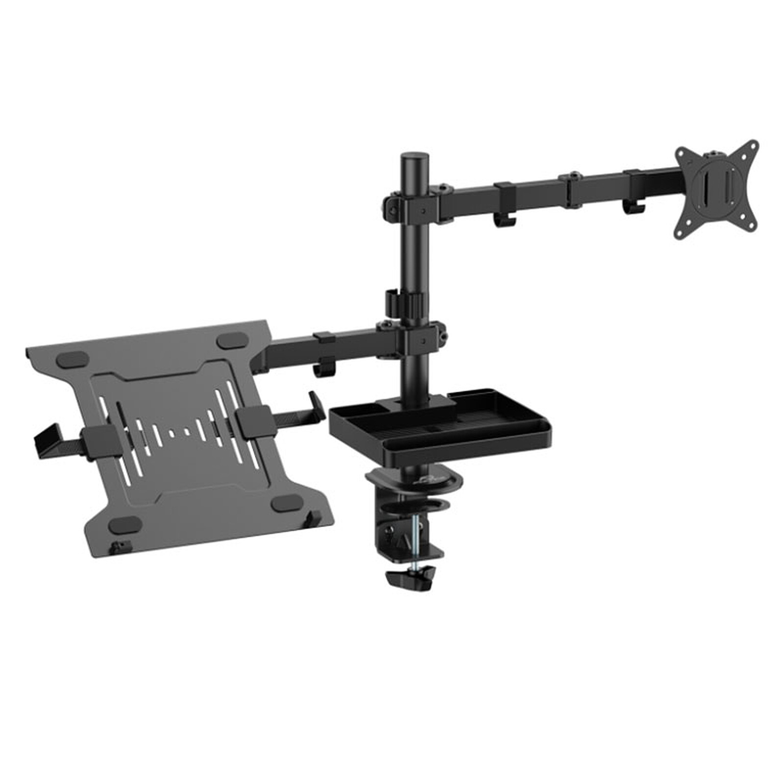 Support Bureau 1 écran 32" + 1 PC portable 15.6"# - Accessoire écran - 0