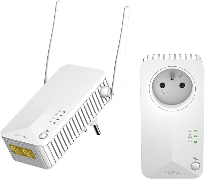 image produit Strong POWERLINE WI-FI 600 KIT (600Mb) - Pack de 2 Grosbill