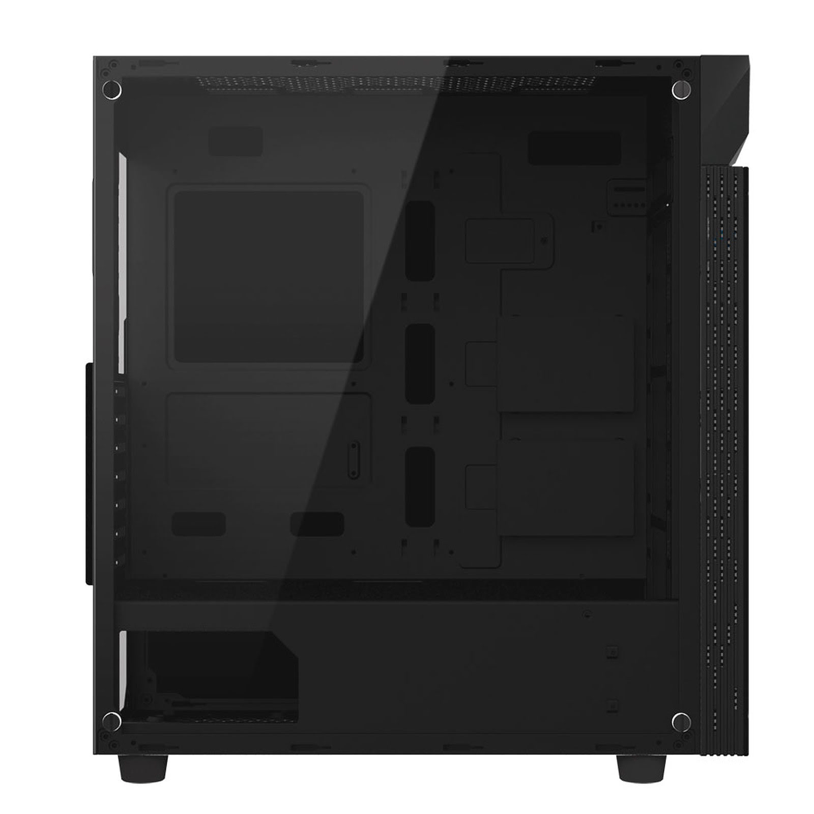 Gigabyte C200 GLASS Noir - Boîtier PC Gigabyte - grosbill.com - 4