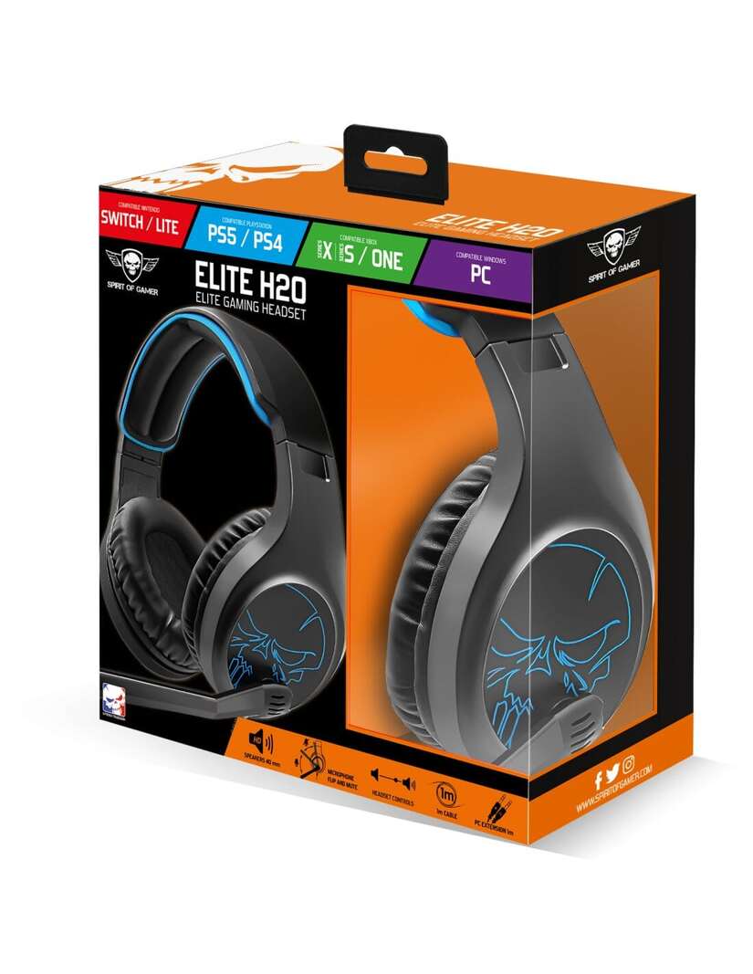 Spirit Of Gamer ELITE-H20 Stereo Noir - Micro-casque - grosbill.com - 5