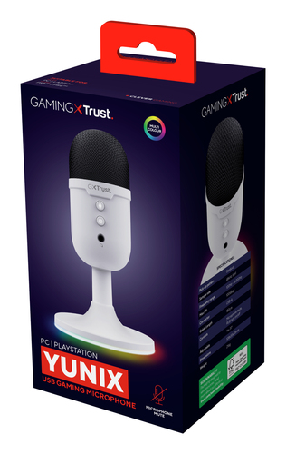Trust YUNIX - Microphone - Blanc (25374) - Achat / Vente Accessoire Streaming / Vlogging  sur grosbill.com - 5