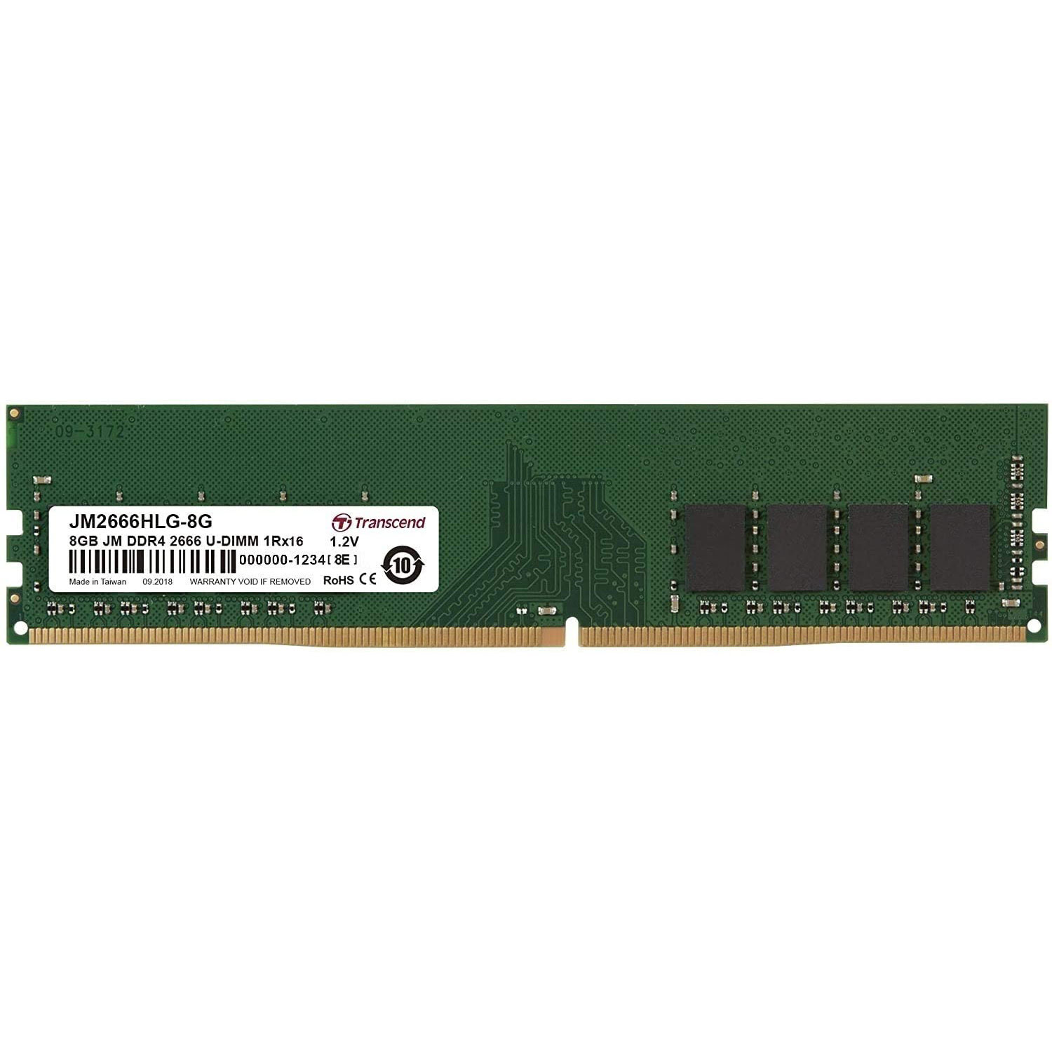 Transcend 8Go (1x8Go) DDR4 2666MHz - Mémoire PC Transcend sur grosbill.com - 0