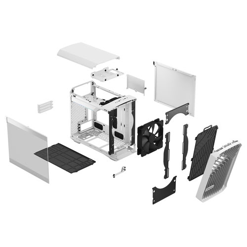 Fractal Design Torrent Nano White TG Blanc - Boîtier PC - 5