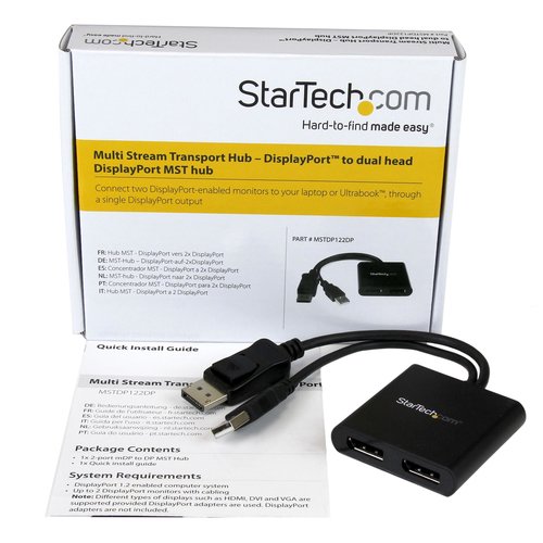 MST hub - DisplayPort to 2x DisplayPort - Achat / Vente sur grosbill.com - 8