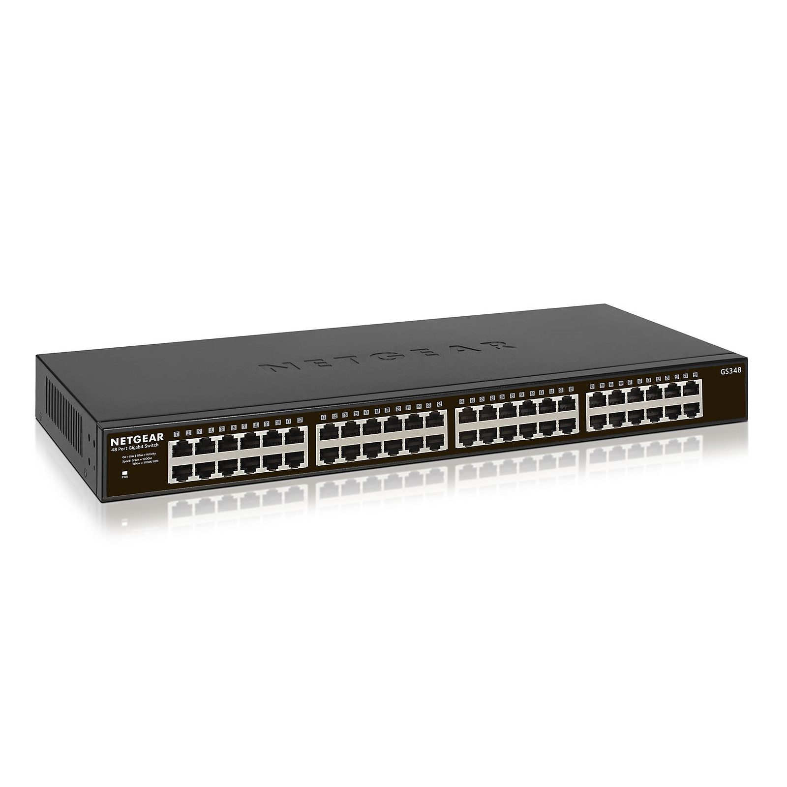 Switch Netgear 48 ports 10/100/1000 GS348# - grosbill.com - 3