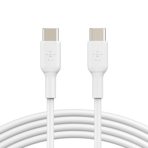 USB-C to USB-C Cable 2M White - Connectique PC - grosbill.com - 4