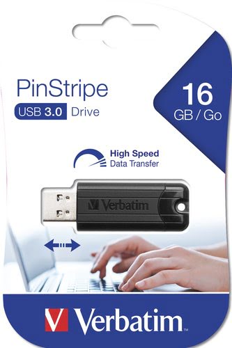 Store'n'Go Pinstripe USB 3.0 Drive 16GB - Achat / Vente sur grosbill.com - 1