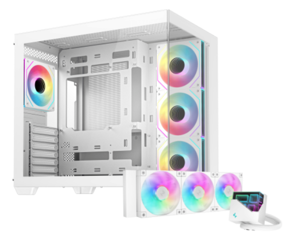 Deepcool CG530 4F Blanc Blanc - Boîtier PC Deepcool - grosbill.com - 0