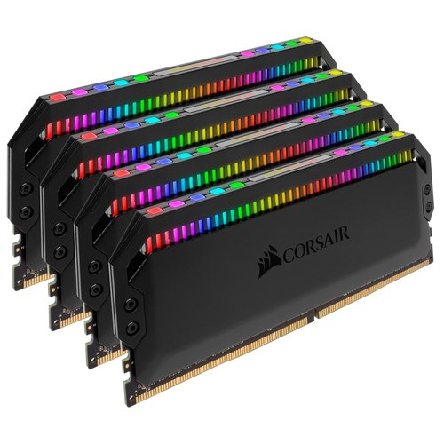 Corsair Dominator Platinum RGB, DDR4-3200, CL16 - 32 GB Quad-Kit, schwarz - Achat / Vente sur grosbill.com - 1